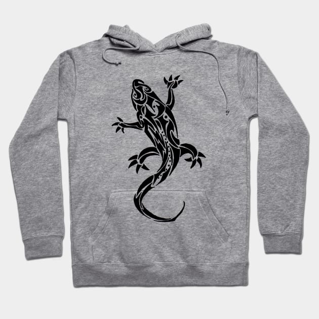 Gecko Tribal Tattoo Hoodie by ZeichenbloQ